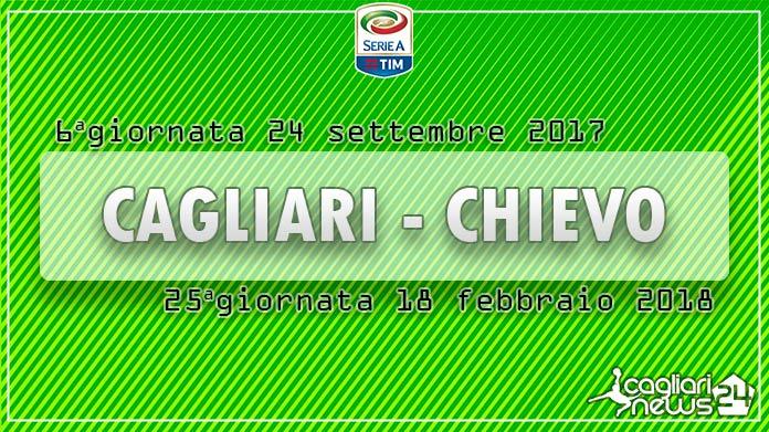 calendario serie a sesta giornata cagliari chievo