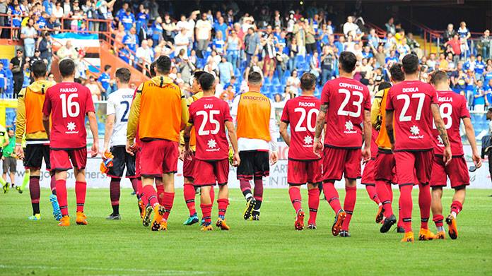 squadra spalle sampdoria cagliari