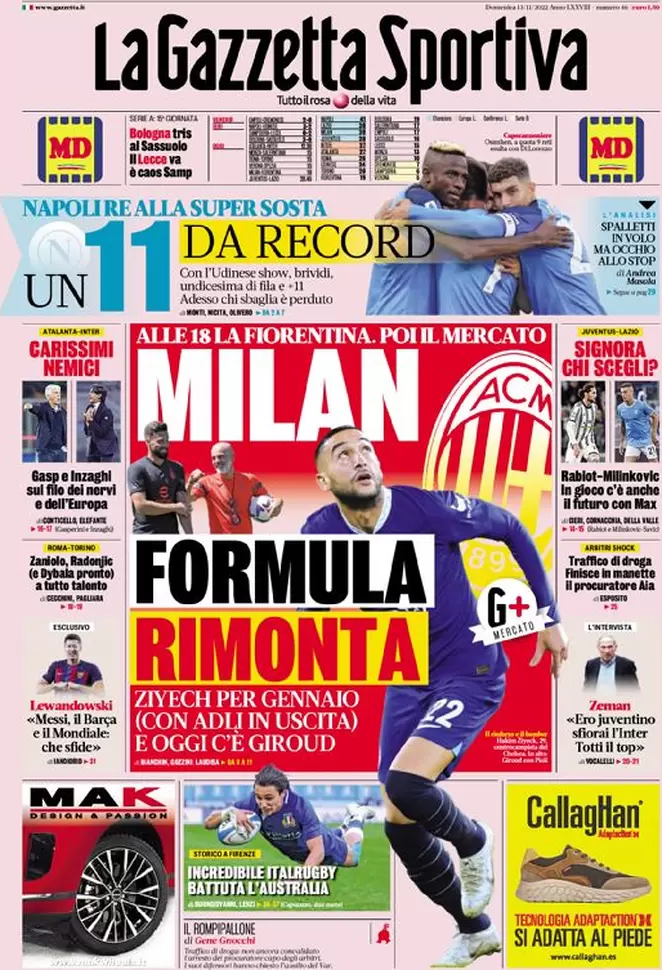 gds prima pagina 13 novembre