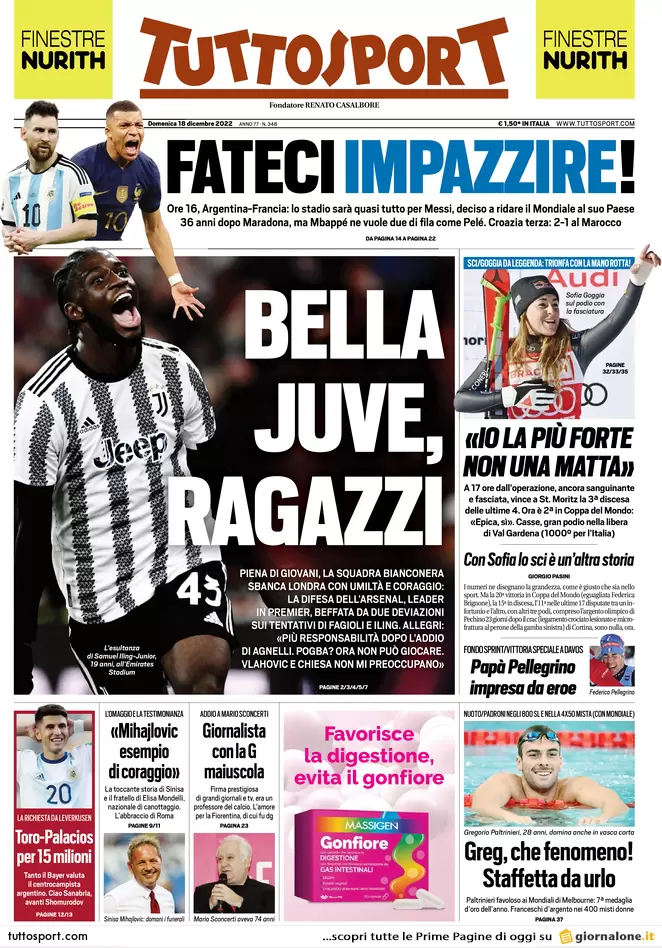 tuttosport 18 dicembre