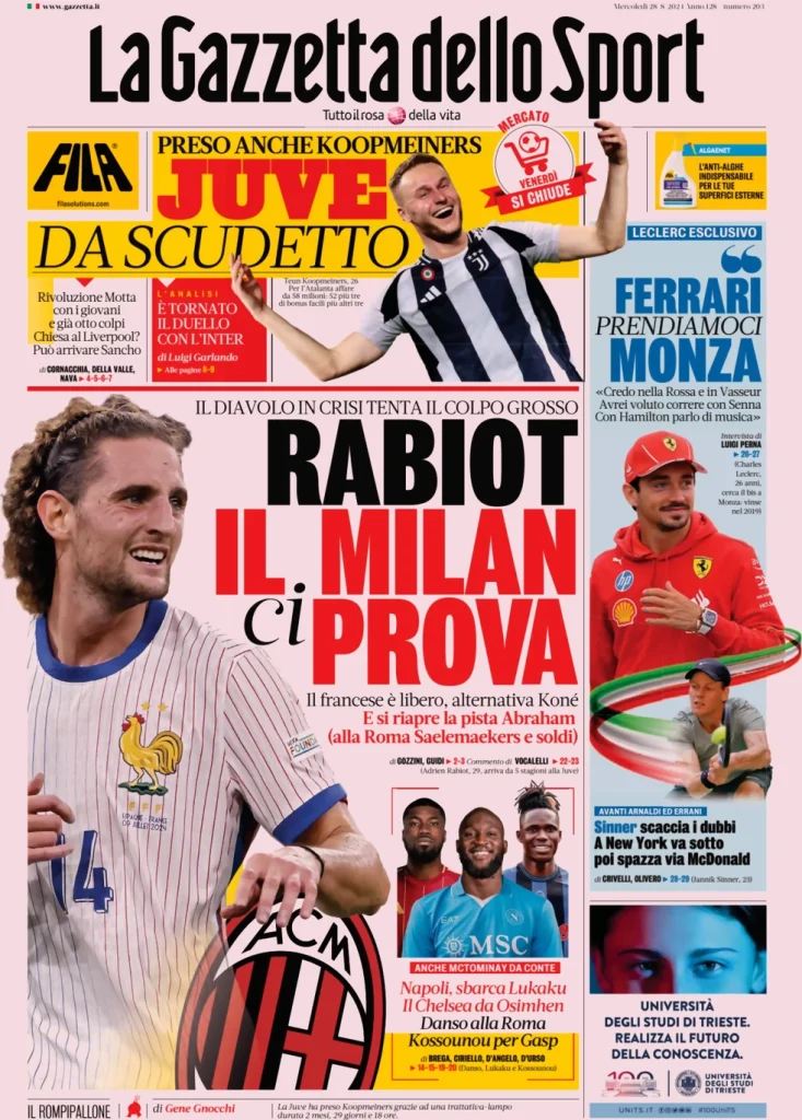 la gazzetta dello sport 050805909