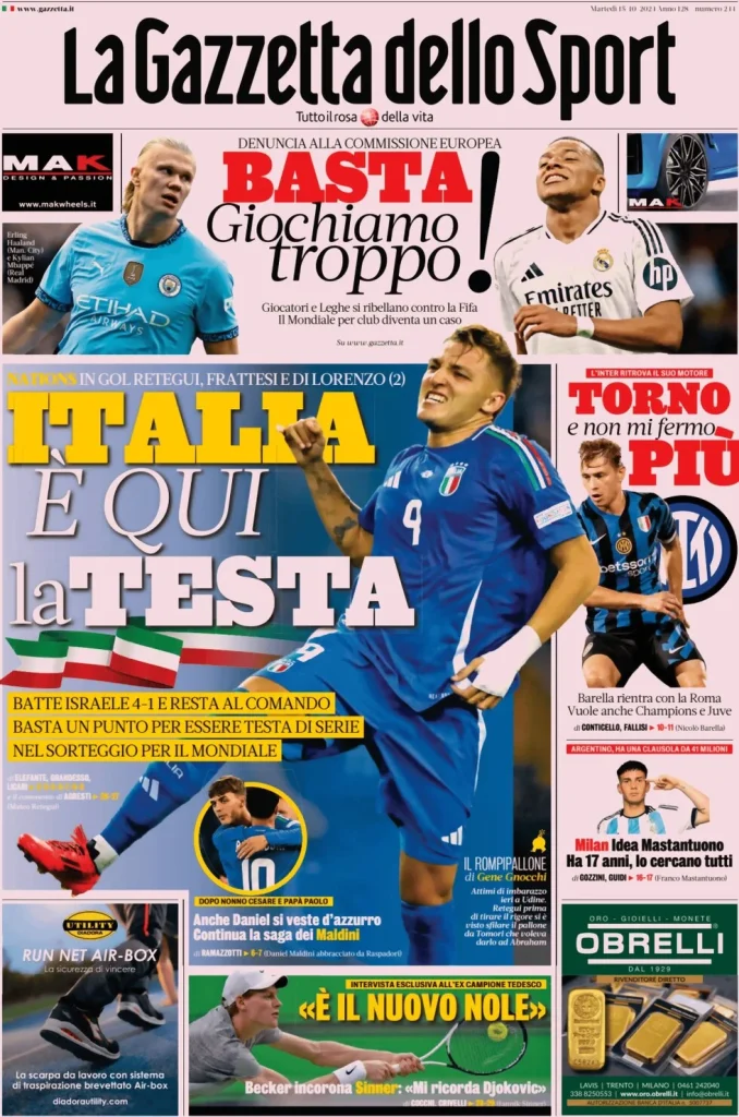 la gazzetta dello sport 050806363