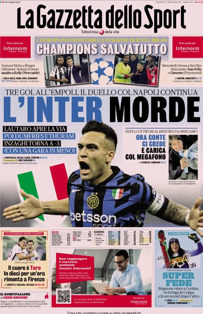 la gazzetta dello sport 071308409