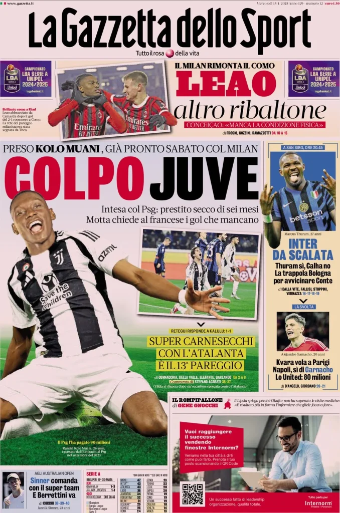 la gazzetta dello sport 072013143