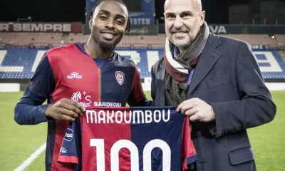 Cagliari Makoumbou 100 presenze e1740403260455