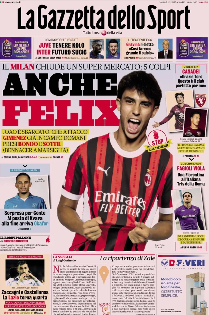 la gazzetta dello sport 053823244