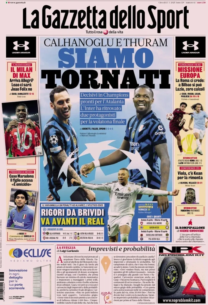 la gazzetta dello sport 031513606