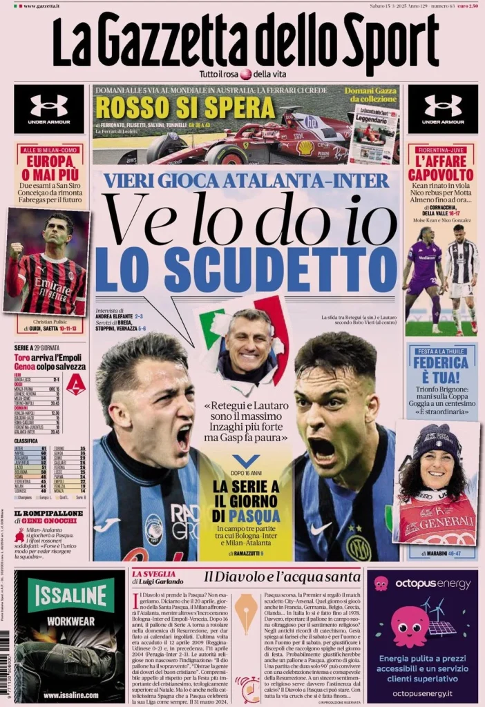 la gazzetta dello sport 031513831