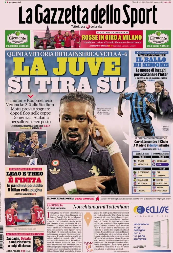 la gazzetta dello sport 031513850